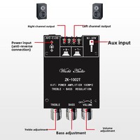 Module amplificateur 100W*2 à double canal pour subwoofer, version APP améliorée 1002T, avec contrôle des tonalités hautes et basses pour carte amplificateur 5.0