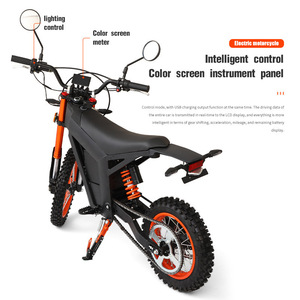 Off-Road Electric Motorcycle 48V 2500W Brushless Motor Black Professional Racing For Forest Trails - Product Image 4