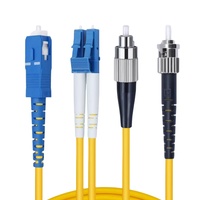 Conector de fibra LC SC FC UPC APC 9/125 SM SX Cable de conexión de fibra óptica SC/UPC a FC/APC Equipo de cable de fibra de alto rendimiento