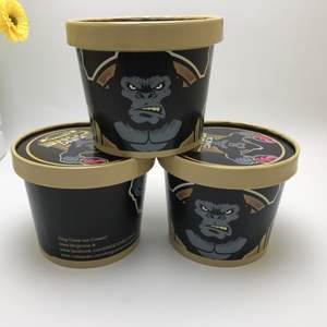 Bol et gobelet en papier jetables de style esthétique pour plats à emporter, avec couvercle auto-adhésif double film imperméable et écologique, fournis par les fabricants - Product Image 5