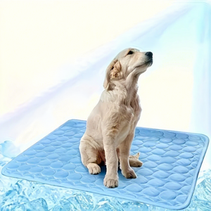 Tapis rafraîchissant pour animaux de compagnie en soie glacée, coussin respirant en maille pour chien, couverture d'été lavable, doublure de cage pour grands chiens - Product Image 1