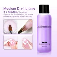 1 flacon de 75 ml de monomère liquide acrylique transparent pour ongles, poudre acrylique