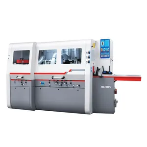 Str Saw và planer 4 bên planer moulder khung cửa sàn chế biến gỗ điện 4 bên planer moulder