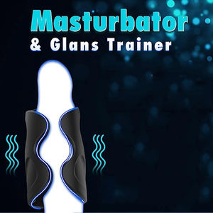 पुरुषों के लिए पुरुष सेक्स खिलौने-पुरुष मास्टरबेटर लिंग प्रशिक्षण वाइब्रेटर, कंपन सेक्स टॉय ग्लान्स ट्रेनर उत्तेजक - Product Image 2