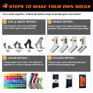 Muestra gratis bajo MOQ alta calidad hombres personalizado antideslizante agarre fútbol calcetín deporte Atlético equipo calcetines personalizado antideslizante fútbol calcetín - Product Image 3