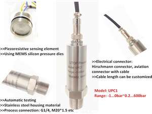 UPC1 mV uscita 10V potenza <span class=keywords><strong>Piezo</strong></span> trasduttore pressione olio silicio - Product Image 4