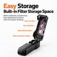 Étui de protection fin en silicone 45g pour DJI Osmo Pocket 3, anti-poussière, résistant aux rayures, avec fente pour filtre et protection du cardan