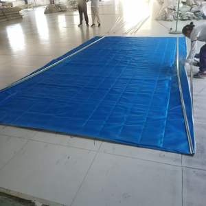 Portes à enroulement à double <span class=keywords><strong>rideau</strong></span> commerciales, résistantes au feu pendant 3 heures, insonorisées et avec télécommande - Product Image 5