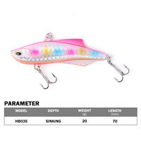Leurre flottant VIB artificiel Raylor de haute qualité pour la pêche en eau douce, 70 mm, 20 g, pour bateaux de pêche, vente en gros