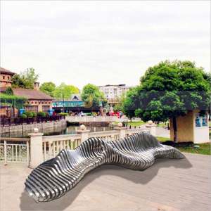 Stainless Steel Art Deco Waterproof Abstract Sculpture for Outdoor Public <b>Space</b> <b>Decoration</b> - Product Image 1