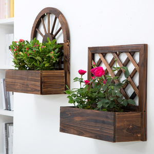 Support mural en bois pour Pot de fleurs, support de <span class=keywords><strong>jardinière</strong></span>, pour l'intérieur, l'<span class=keywords><strong>extérieur</strong></span>, la maison, le salon, le balcon, présentoir de décoration - Product Image 1
