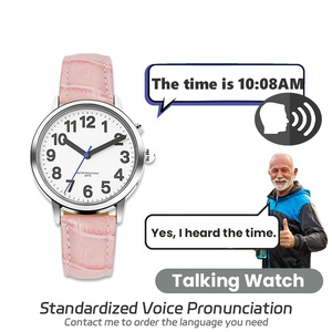 <span class=keywords><strong>Montre</strong></span> parlante pour femmes, montres à grands <span class=keywords><strong>chiffres</strong></span> parlantes pour les aveugles, les malvoyantes, les personnes âgées, les dames - Product Image 2