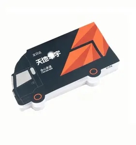 Custom Persoonlijkheid Auto Truck Bus Vorm Memoblokjes Memo Pad