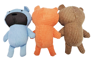 Grosir tiga warna beruang persediaan hewan peliharaan mainan mewah kucing dan anjing menemani mainan dan mainan latihan gigit - Product Image 2