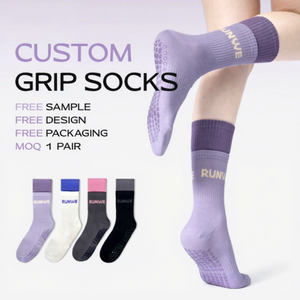 Chaussettes de football antidérapantes BiLu en gros, design bande adhésive, personnalisables, absorbantes, respirantes, pour le sport, avec logo personnalisé, pour le Pilates - Product Image 1