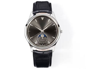 Men's Business Mechanical <b>Watch</b> Moon Phase Display Sapphire Crystal Dial Stainless Steel/Alloy <b>Case</b> Genuine Leather Band - Product Image 3