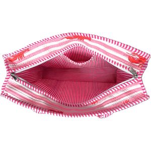 Sac fourre-tout matelassé en coton Cotsiler style bohème, grand sac à bandoulière rayé imprimé homard, léger, pour la plage et les voyages - Product Image 5