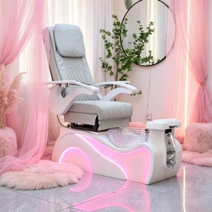 อุปกรณ์ร้านทำเล็บมาใหม่ เก้าอี้นวดเท้าสปาทำเล็บมือ หรูหรา ทันสมัย ปรับเอนได้ นวดไฟฟ้า อ่างน้ำวนทำเล็บเท้า พลาสติก - Product Image 2