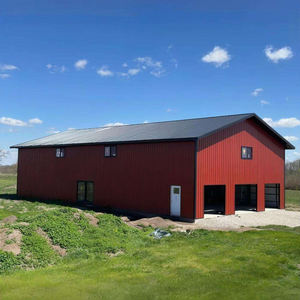 Entrepôt préfabriqué en métal de qualité supérieure Structure en acier Grange Maison préfabriquée pliable - Product Image 2