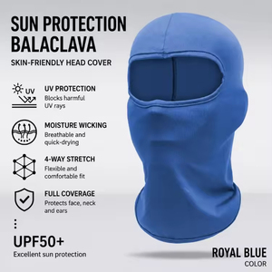 Maschera Balaclava Estiva Protettiva dal Sole, Antivento, Copertura Completa del <span class=keywords><strong>Viso</strong></span>, Maschera da Sci per Moto, Ciclismo, Corsa e Sport all'Aperto - Product Image 3
