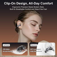Offre Spéciale – Écouteurs intra-auriculaires à clip ouvert en alliage de zinc, modèle exclusif, Bluetooth 6.0 AB5756C, avec transducteur en cuivre de 12 mm, HiFi, pour le sport, la course, les trajets quotidiens et le bureau