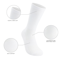 Chaussettes de course à pied OEM avec logo personnalisé Chaussettes de compression en nylon confortables et respirantes pour hommes