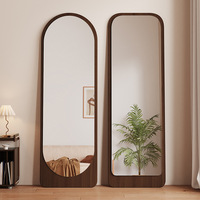 Grand miroir sur pied pour salon et chambre, avec cadre en aluminium, miroir mural pleine longueur, miroir de dressing décoratif doré