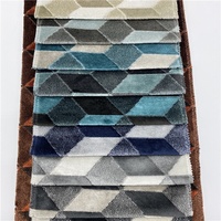 Tissu en velours jacquard, coussin tricoté jacquard, pour hometextile, 2 pièces