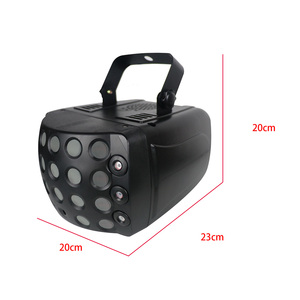 Triple 3-en-1 RGB Disco LED Luces de escenario con doble patrón de lluvia Decoraciones de haz láser para clubes nocturnos DJ Stages KTVs - Product Image 5