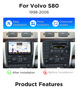 Junsun Qualcomm чип <span class=keywords><strong>Android</strong></span> автомобильный радиоприемник для Volvo S80 1998-2006 Apple CarPlay стерео 360 камера 1,8 ГГц - Product Image 2