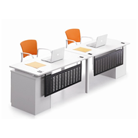 Poste de travail modulaire moderne sur mesure pour personnel de bureau, 2/4/6/8 places, structure en tube d'acier 50x50mm, épaisseur de paroi 1,5mm, taille sur mesure, haute qualité