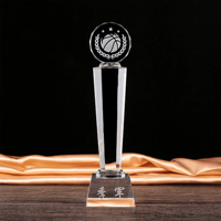 Trophée en cristal transparent artisanal de haute qualité pour la danse et autres compétitions