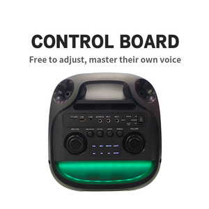 Kép 8''inch Xe đẩy loa bên loa với 6 hiệu ứng của ánh sáng Led <span class=keywords><strong>Bluetooth</strong></span> \ USB \ TWS - Product Image 2