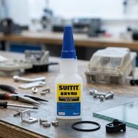 Adhésif cyanoacrylate instantané SG496, résistant à l'eau et à la chaleur, pour le collage du métal, du plastique, du caoutchouc et du verre