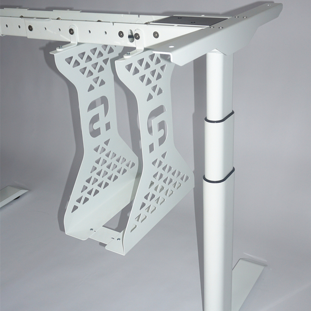Stainless Steel Adjustable Height & Width Computer CPU Stand Tabletop Desk Mount