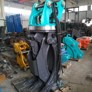 Accesorio de Garra Rotatoria Hidráulica Motorizada TDC para Excavadora - Garra Rotatoria Eficiente para Troncos con Apertura de Mandíbula de 1400 mm para Excavadoras de 5-35 Toneladas - Product Image 4