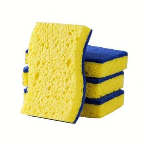 Éponge de nettoyage en cellulose en forme de S, non-abrasive, pour la vaisselle, la cuisine et la salle de bain, vente en gros, fabrication OEM - Product Image 4