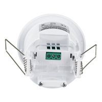 Détecteur de mouvement infrarouge PIR à 360 degrés pour plafond intérieur, encastré, 1200W avec lumière ambiante réglable, garantie de 2 ans
