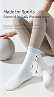 Calzini da Yoga Antiscivolo per Donne, Calzini da Pilates in Poliestere con Grip, Produzione all'Ingrosso OEM Personalizzata