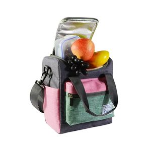 Sac à déjeuner isotherme réutilisable grande capacité, pour le travail et les voyages, sac à bandoulière, étanche, isotherme - Product Image 4