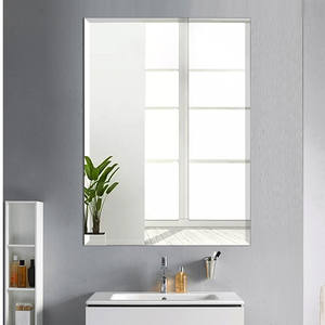 Espejo de Pared Irrompible, Espejo Templado de 6 mm con Bordes Biselados para <span class=keywords><strong>Hotel</strong></span>, Restaurante, Baño - Product Image 4