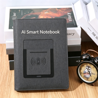 Version Globale : Journal IA Voix-Texte, Synchronisation Caméra Smartphone avec Batterie Externe 8000 mAh pour Réunions d'Affaires, Logo Personnalisable