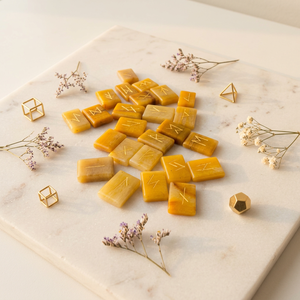 Pierre de Rune en Agate Jaune Naturelle, Cube de Cristal Gravé, Mini Pierre Sculptée, Décoration Guérisseuse, Pierres Précieuses en Vrac - Product Image 4