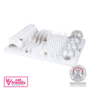 Planche d'activités pour chat 30 x 40 cm, jouet interactif blanc pour chats - Product Image 2