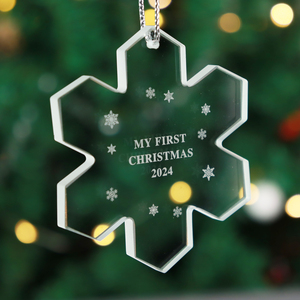 Custom Engraved Glass Snowflake Shape Fashionable <b>Crystal</b> Ornament for Polished Engraving Business Home Decoration Fairy Love - Product Image 4