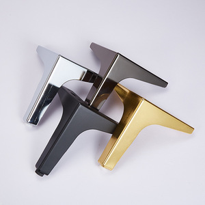 Pieds de meubles en métal Chengyouhui 10x0.6 à 15x1.8mm Noir mat Titane Or Argent Support d'angle droit pour table, canapé, armoire - Product Image 3