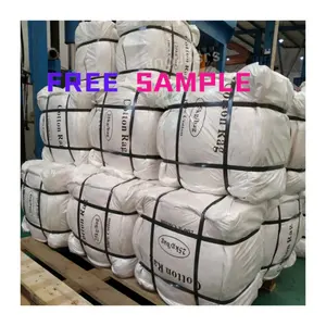 Good absorbency Industrial 100 Per Cent Cotton Cloth Scraps Recycling White Tshirt Rags Industrial cleaning cotton