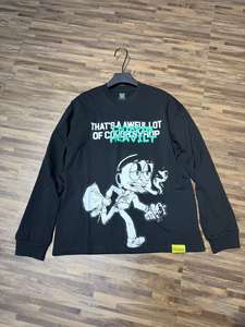 Sudadera con Capucha de Manga Larga Holgada de Alta Calidad, 100% Algodón Pesado, Marca de Moda Urbana, con Estampado 'THAT'S A AWFUL LOT OF COUGH SYRUP' para Hombre - Product Image 2