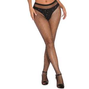 Bas résille taille haute pour femmes Collants résille club Panty Tricotage Net Pantyhose Trouser Mesh Lingerie - Product Image 3