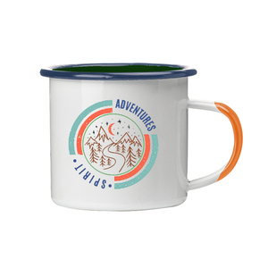 Personalizado colorido clásico impresión Logo barato sublimación calidad garantizada hierro <span class=keywords><strong>Vintage</strong></span> Camping café esmalte <span class=keywords><strong>taza</strong></span> - Product Image 4